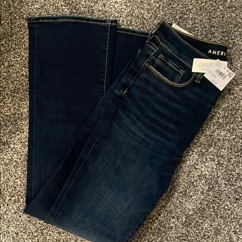 American Eagle Dark Wash Skinny Kick Jeans